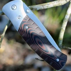 Buck Knives Buck 836BRS Folding Selkirk, 3.9" 420HC Plain Blade, Brown/Black Micarta Handle -Boker Shop 836brs.2 47037.1566585925