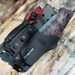 Buck Knives Buck 836BRS Folding Selkirk, 3.9" 420HC Plain Blade, Brown/Black Micarta Handle -Boker Shop 836brs.4 93237.1566585926