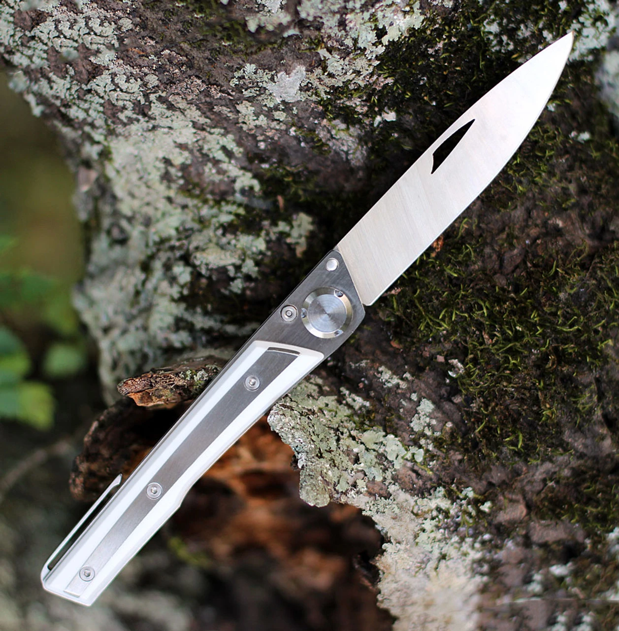 Actilam S4CC Folder w/Clip, 3.375" 14C28N Plain Blade, White Corian Handle Actilam S4CC Folder W/Clip, 3.375" 14C28N Plain Blade, White Corian Handle -Boker Shop ACTS4CC.1 96721.1597159062