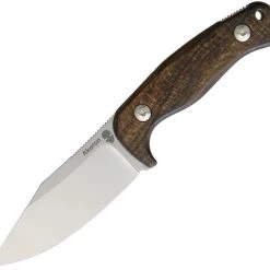 Akeron Eklipse Zircote By Tony Lopes AKN003Z, 3" N690 Stonewashed Blade, Ziricote Wood Handle