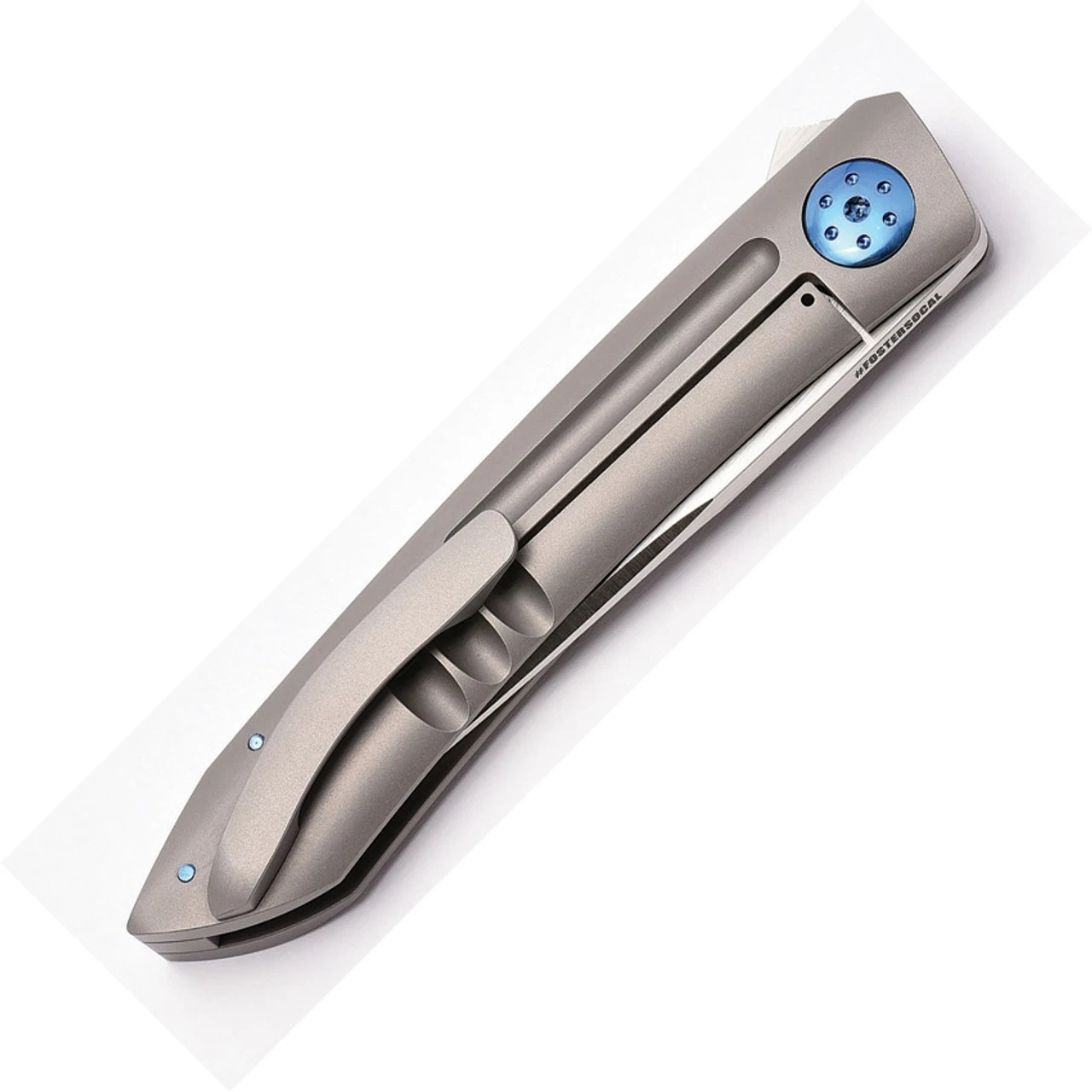 Alliance Designs ALA1G Anchovy Framelock with Grooves, 3.5" RWL34 Plain Blade, Titanium Handle Alliance Designs ALA1G Anchovy Framelock With Grooves, 3.5" RWL34 Plain Blade, Titanium Handle -Boker Shop Anchovy Framelock 2 35221.1576690332