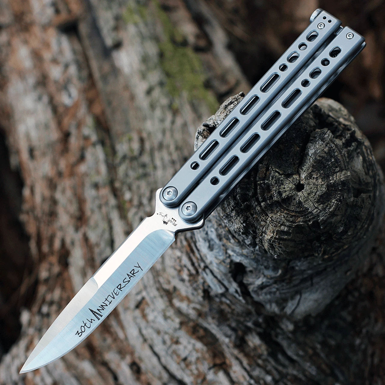 Bear Ops 30th Anniversary Bear Song VIII - Grey (4.5" S35VN Drop Point) ANNB-820 1 Bear Ops 30th Anniversary Bear Song VIII - Grey (4.5" S35VN Drop Point) ANNB-820