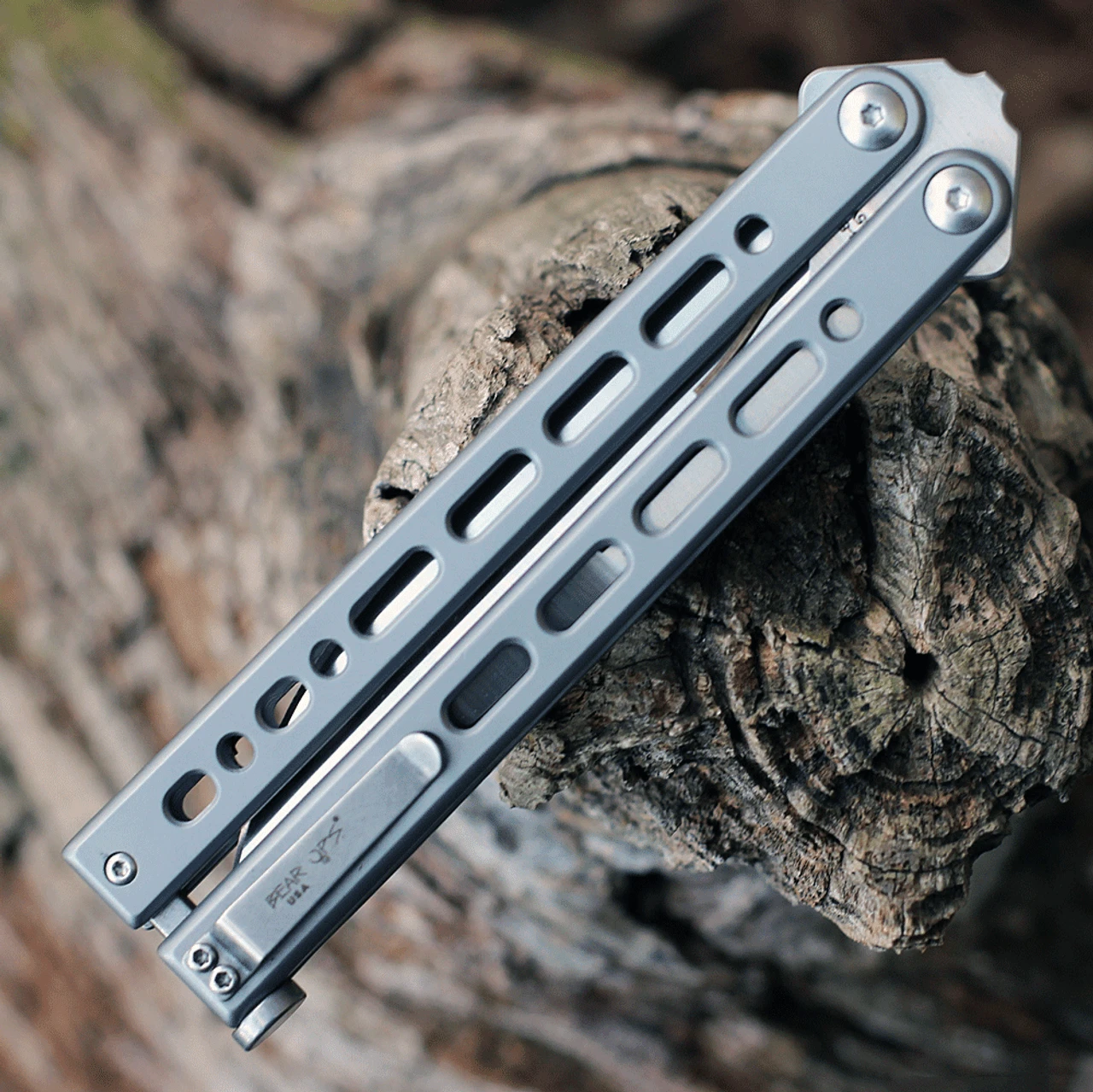 Bear Ops 30th Anniversary Bear Song VIII - Grey (4.5" S35VN Drop Point) ANNB-820 3 Bear Ops 30th Anniversary Bear Song VIII - Grey (4.5" S35VN Drop Point) ANNB-820 - Image 3