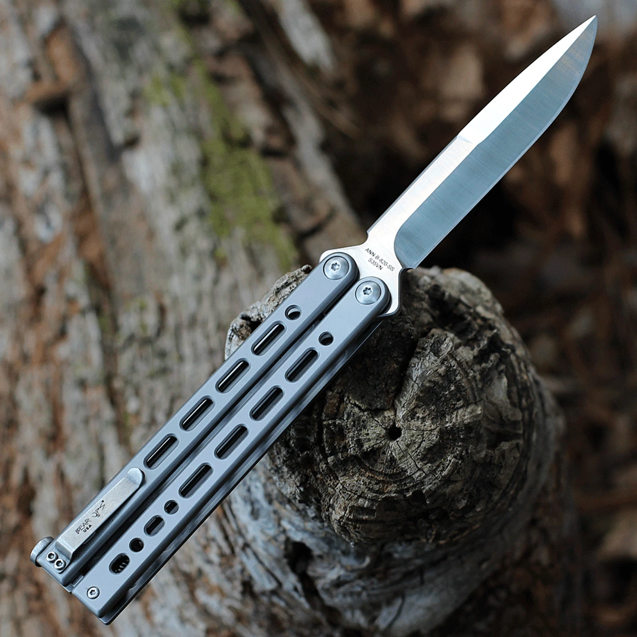 Bear Ops 30th Anniversary Bear Song VIII - Grey (4.5" S35VN Drop Point) ANNB-820 2 Bear Ops 30th Anniversary Bear Song VIII - Grey (4.5" S35VN Drop Point) ANNB-820 - Image 2