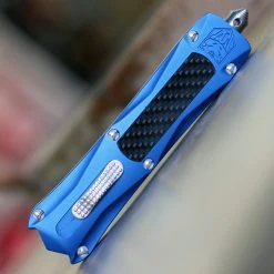 CobraTec Knives King Cobra - Blue Aluminum (4" D2 Steel ) BLUKCDS -Boker Shop BLUKC 31334.1611949146