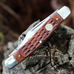 Boker Tree Brand 110726 Stockman, Brown Jigged Bone Handle -Boker Shop BO110726.4 54669.1646753325
