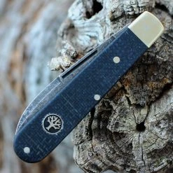 Boker Solingen Prime Barlow Burlap 114942, 2.76" Black Carbon Steel Acid Washed Plain Blade, Black Micarta Nickel Silver Handles 2 Boker Solingen Prime Barlow Burlap 114942, 2.76" Black Carbon Steel Acid Washed Plain Blade, Black Micarta Nickel Silver Handles -Boker Shop BO114942.3 67181.1646407846