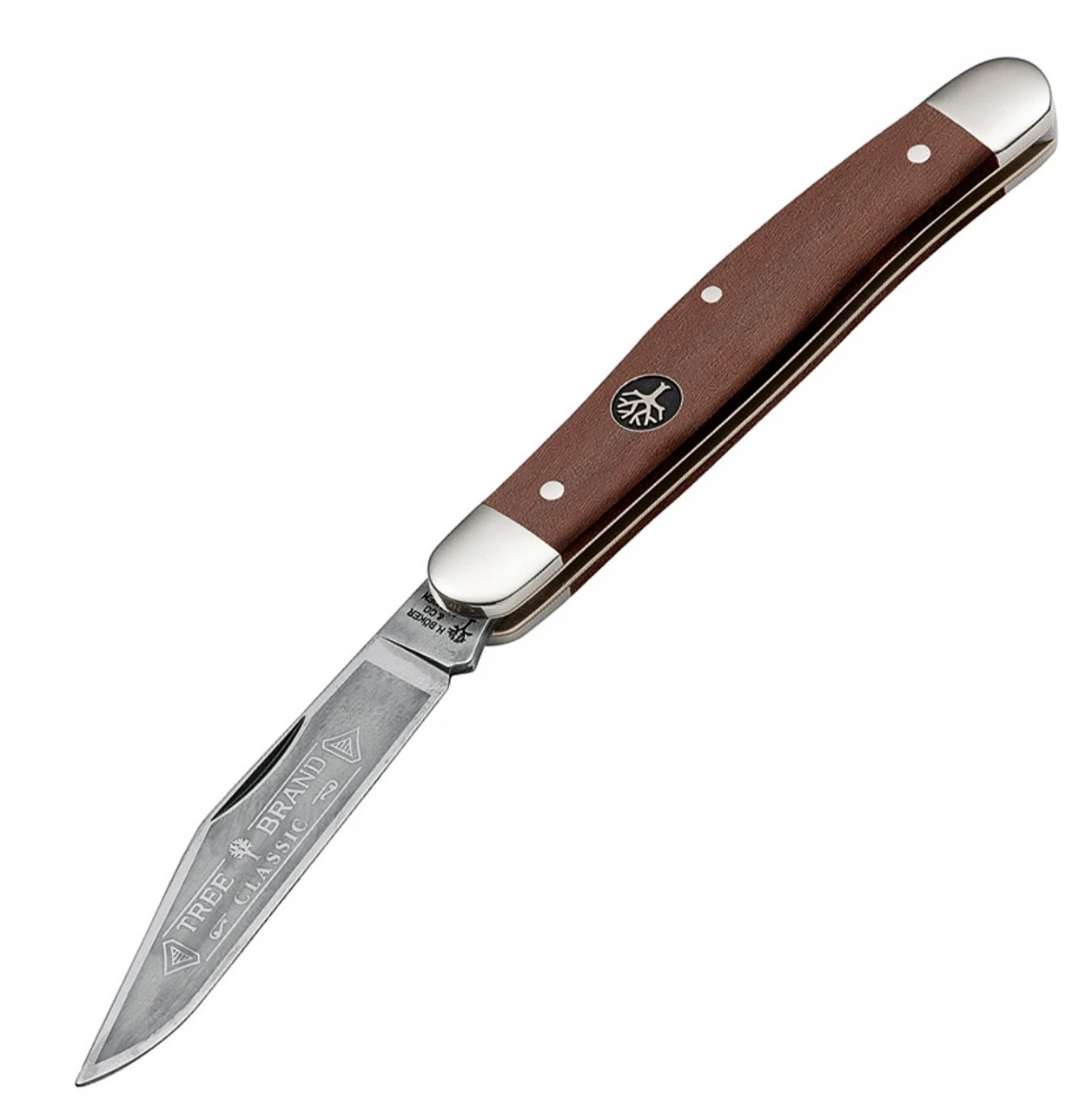 Boker Stockman Plumwood 117478, 2.76" C75 Carbon Steel, Plumwood Handle Boker Stockman Plumwood 117478, 2.76" C75 Carbon Steel, Plumwood Handle -Boker Shop BO117478 13641.1588187265