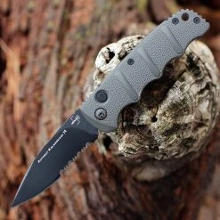 Boker Plus Kalashnikov 74 Automatic - Gray Alum. (3.25" D2 Blk) 01KALS94N