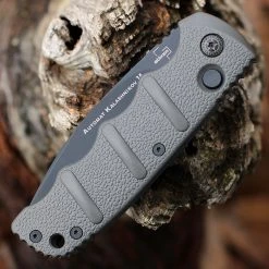 Boker Plus Kalashnikov 74 Automatic - Gray Alum. (3.25" D2 Blk) 01KALS94N -Boker Shop BOKAKALS94N.3 75260.1646845139