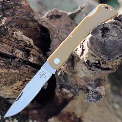 Boker Plus Rangebuster - Yellow Polymer (3.5" High Carbon Satin) 01BO020