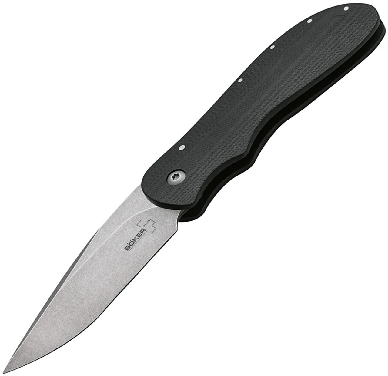 Boker Plus Voortrekker Friction Folder 01BO089, 2.95" D2 Steel Plain Blade, Black G-10 Handle 1 Boker Plus Voortrekker Friction Folder 01BO089, 2.95" D2 Steel Plain Blade, Black G-10 Handle