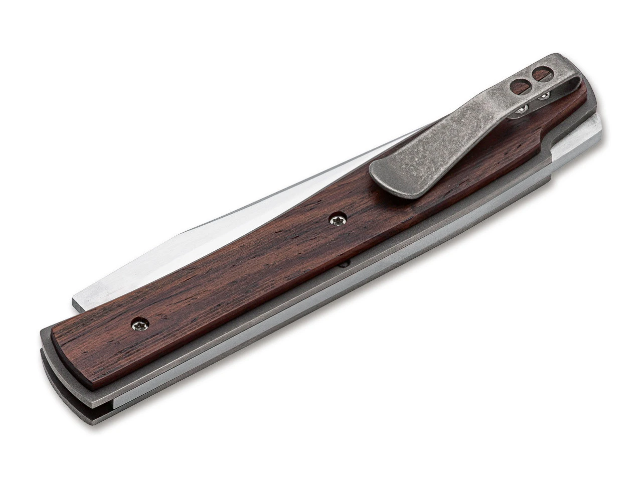 Boker Plus Urban Trapper Backlock 01BO787, 3.46" VG-10 Steel Plain Blade, Cocobolo Wood Handle 2 Boker Plus Urban Trapper Backlock 01BO787, 3.46" VG-10 Steel Plain Blade, Cocobolo Wood Handle - Image 2