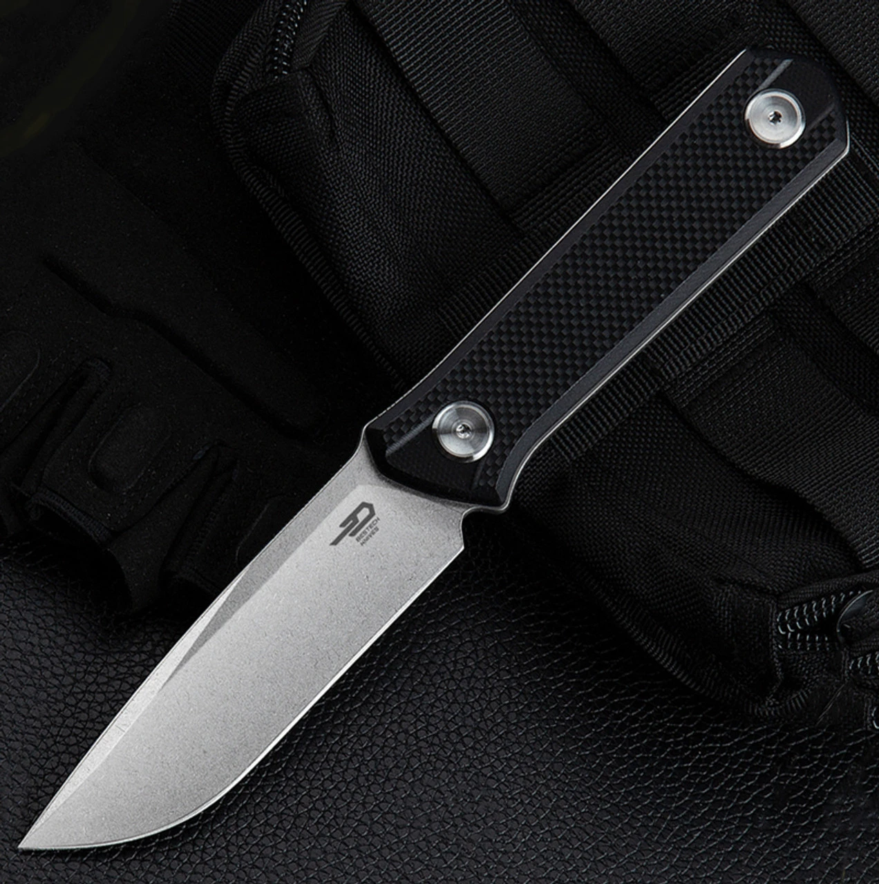 Bestech Hedron Fixed Blade Black G-10 (3.75" D2 SW) BFK02A 1 Bestech Hedron Fixed Blade Black G-10 (3.75" D2 SW) BFK02A