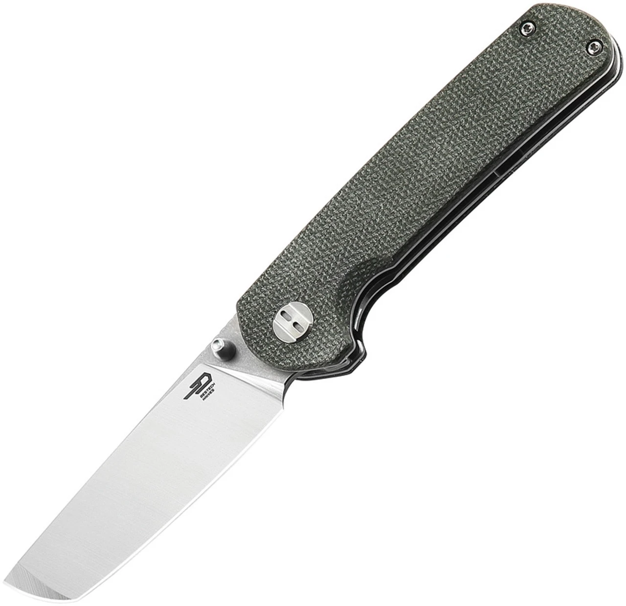 Bestech Knives Sledgehammer BG31B-1, 3" D2 Satin Tanto Blade, Green Micarta Handle 1 Bestech Knives Sledgehammer BG31B-1, 3" D2 Satin Tanto Blade, Green Micarta Handle