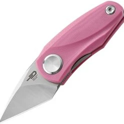 Bestech Tulip Front Flipper - Pink G-10 (1.5" 14C28N SW) BG38E