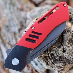 Bestech Rockface - Red / Blk G-10 (3.4" D2 Black) BG46D -Boker Shop BTKG46D.2 80974.1667501300