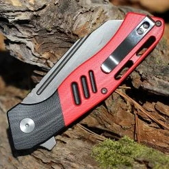 Bestech Rockface - Red / Blk G-10 (3.4" D2 Black) BG46D -Boker Shop BTKG46D.4 24120.1667501300