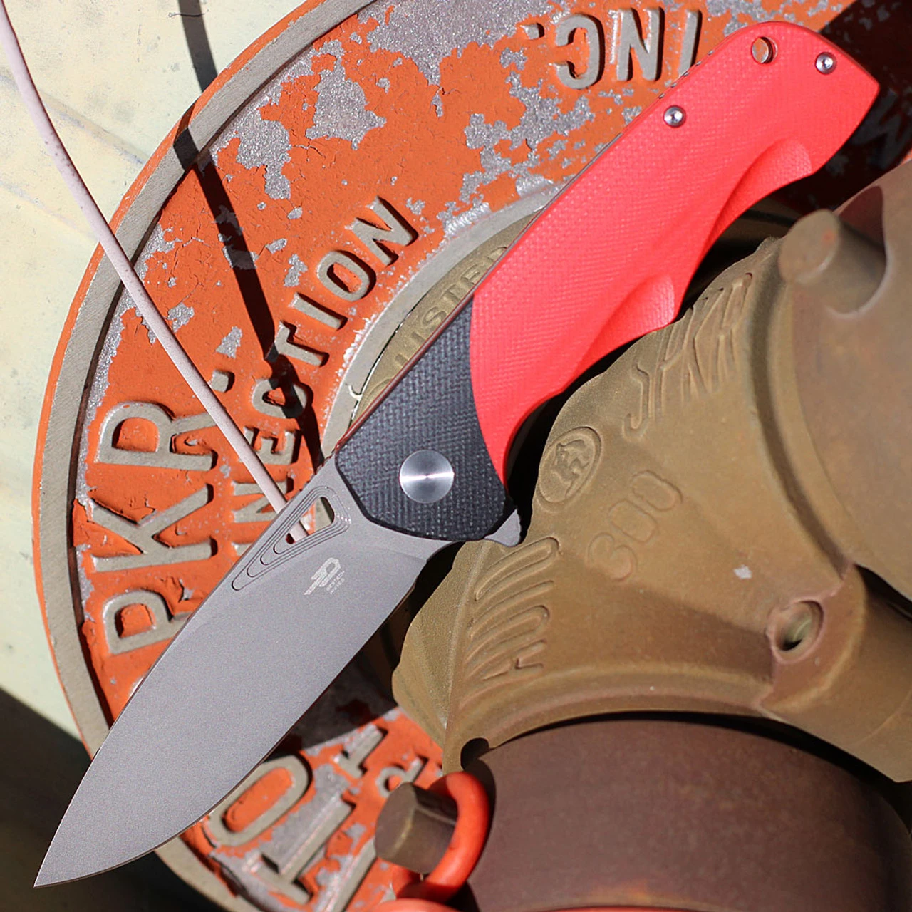 Bestech Airstream - Red / Blk G-10 (3.9" D2 Gray Drop Point) BG47D Bestech Airstream - Red / Blk G-10 (3.9" D2 Gray Drop Point) BG47D -Boker Shop BTKG47D.1 03545.1667501300