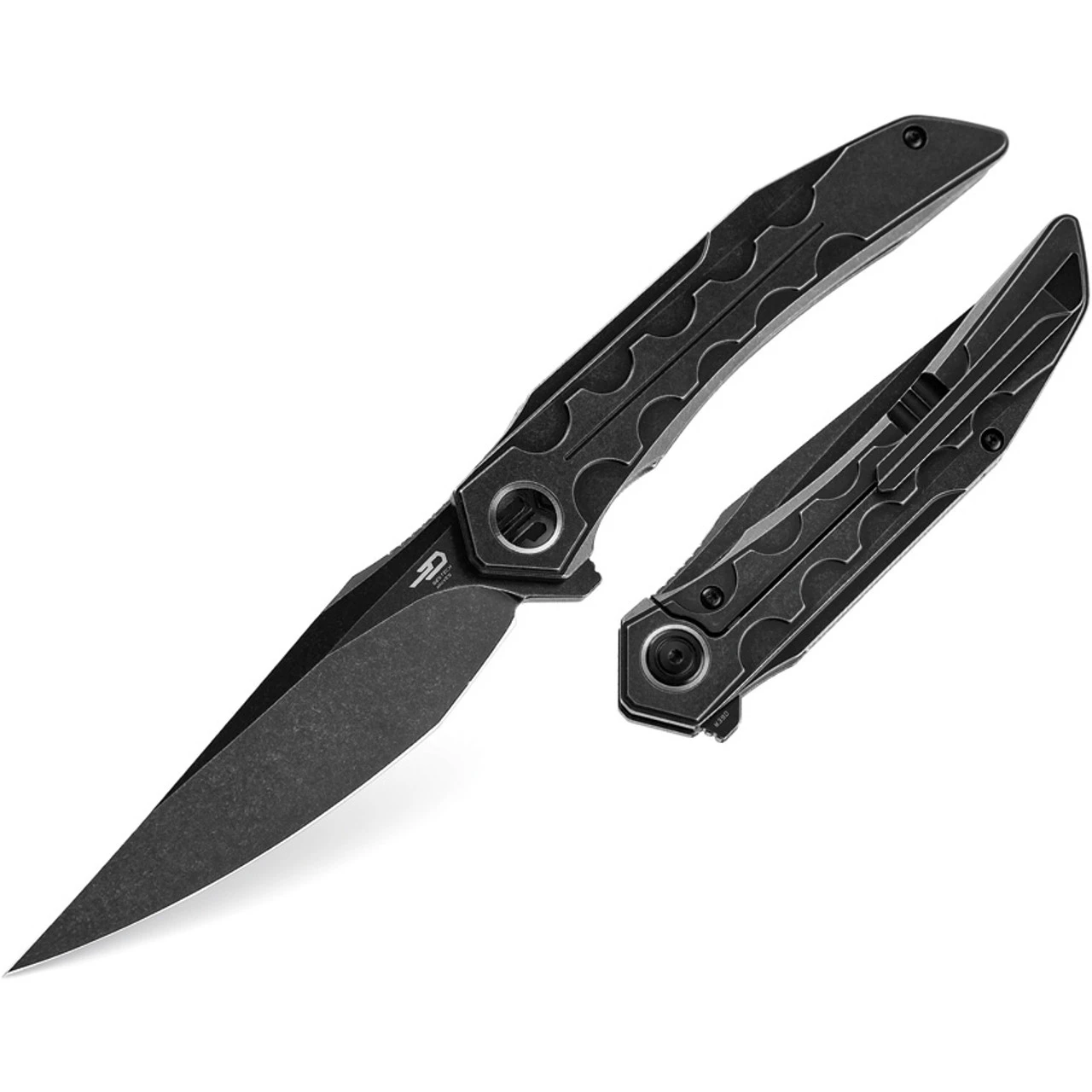 Bestech Knives Samari - Black Ti (3.82" Black SW) BT2009B 2 Bestech Knives Samari - Black Ti (3.82" Black SW) BT2009B - Image 2
