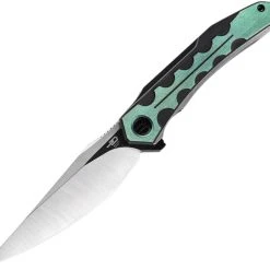 Bestech Knives Samari - Green Ti (3.82" Two Toned) BT2009C
