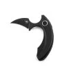 Bestech Knives Strelit BT2103C, 2.19" CPM-S35VN Black Stonewashed Reverse Hawkbill Plain Blade, Black Stonewashed 6AL4V Titanium Handles