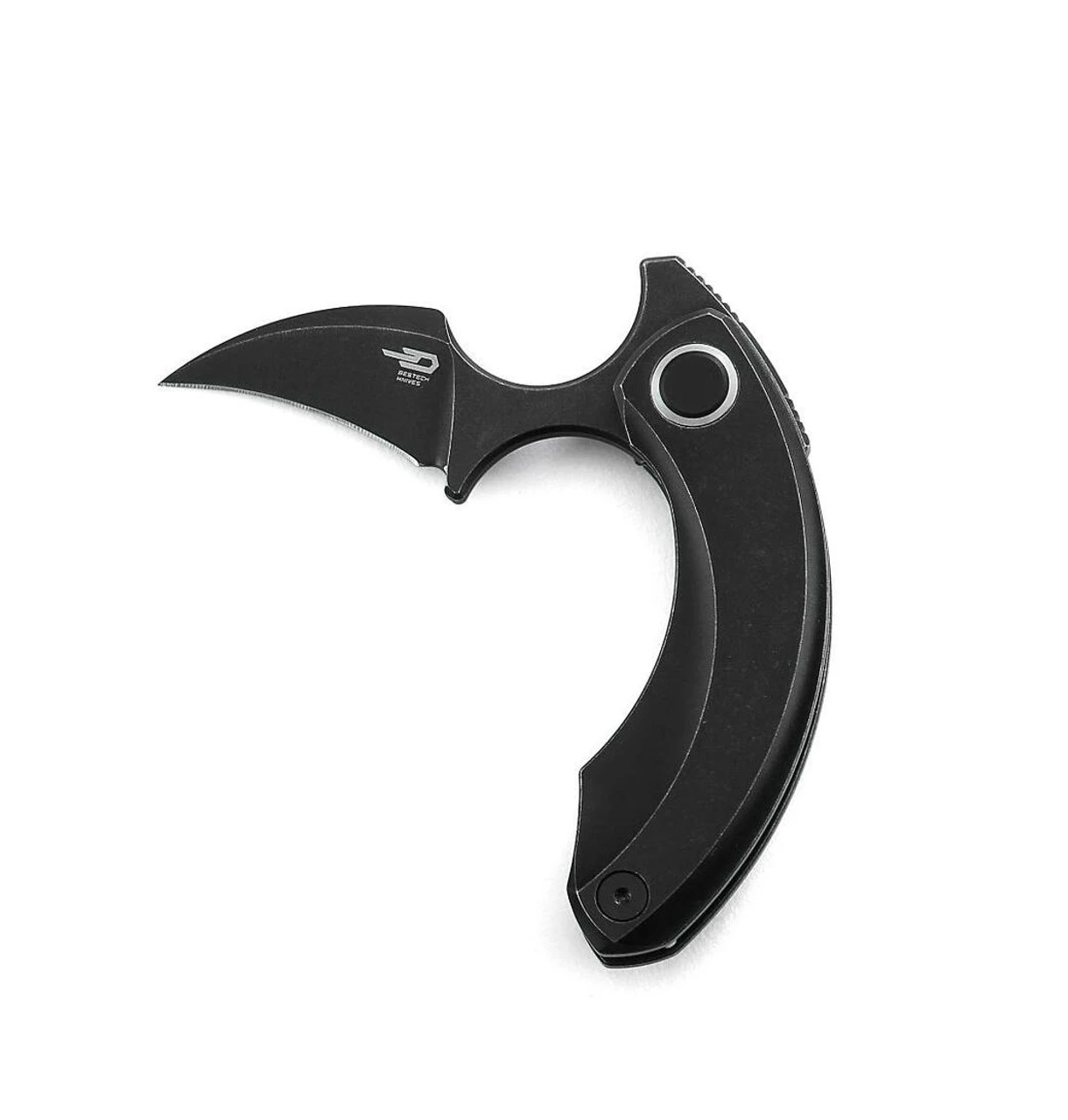 Bestech Knives Strelit BT2103C, 2.19" CPM-S35VN Black Stonewashed Reverse Hawkbill Plain Blade, Black Stonewashed 6AL4V Titanium Handles 1 Bestech Knives Strelit BT2103C, 2.19" CPM-S35VN Black Stonewashed Reverse Hawkbill Plain Blade, Black Stonewashed 6AL4V Titanium Handles