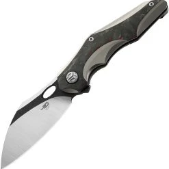 Bestech Knives Nogard Gray & Red CF (3.38" M390 Two-Tone) BT2105C