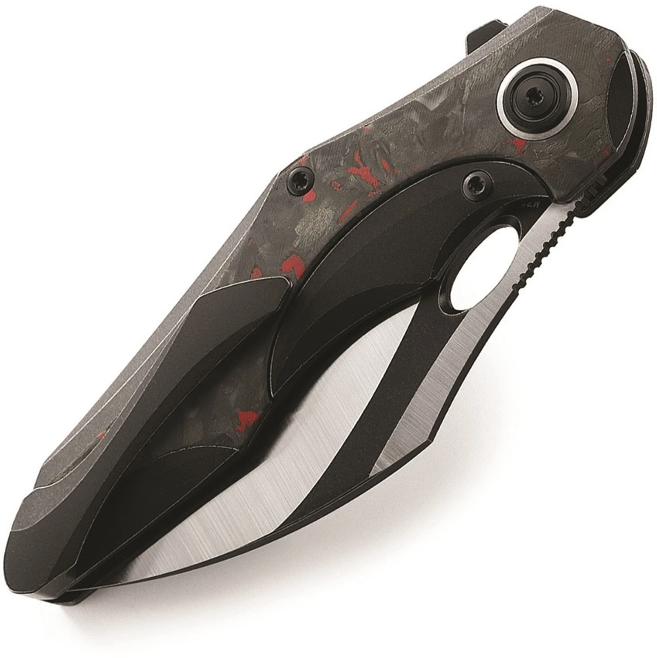 Bestech Knives Nogard Black & Red CF (3.38" M390 Two-Tone) BT2105D 2 Bestech Knives Nogard Black & Red CF (3.38" M390 Two-Tone) BT2105D - Image 2