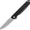 Buck Knives Langford 0251BKS, 3.375" 7Cr Satin Drop Point Plain Blade, Black G-10 Handles