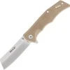 Buck Knives Trunk 0252TNS, 2.875" 7Cr Stainless Steel Satin Cleaver Blade, Khaki G-10 Handles