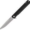 Buck Knives Decatur 0256BKS, 3.63" 7Cr Stainless Steel Satin Drop Point Blade, Black G-10 Handles