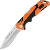 Buck Knives Buck 661 Orange Pursuit Pro Small Folding Knife, 3.5" S35VN Satin Drop Point Blade, Black & Orange Glass Filled Nylon Handle
