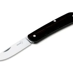 Boker Plus Tech Tool 1 Folding Knife BOP01BO844, 2.80" 12C27 Sandvik Plain Blade, Ebony Wood Handles