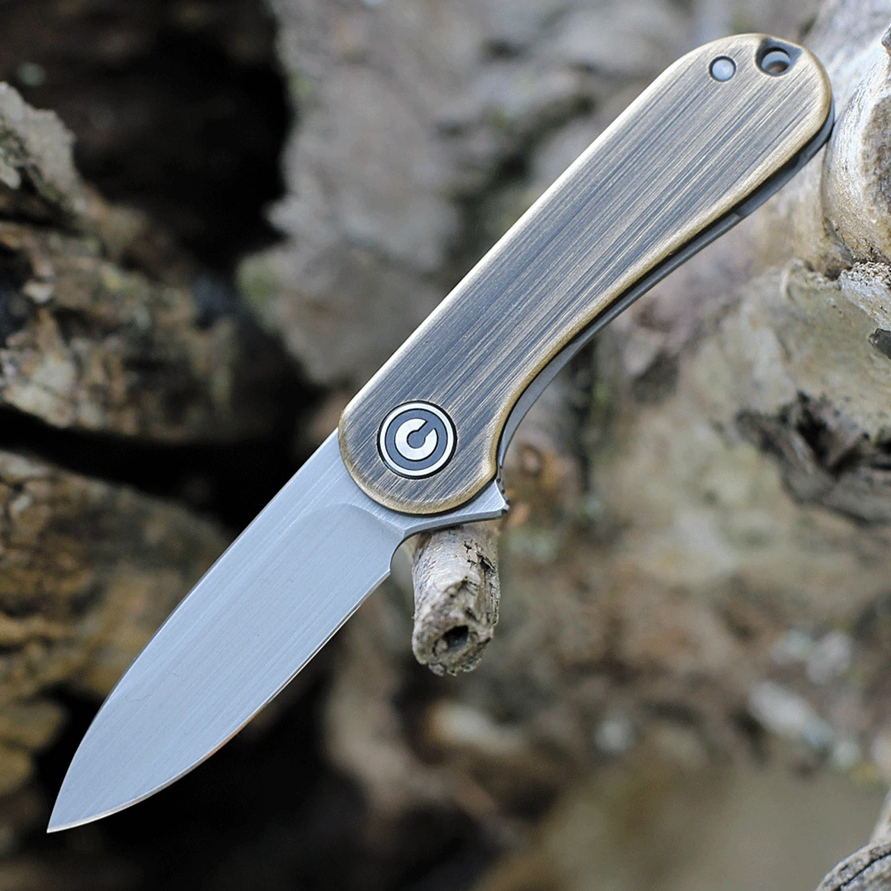CIVIVI Mini Elementum-Brass (1.83" Gray 14C28N) C18062Q-1 CIVIVI Knives CIVIVI Mini Elementum-Brass (1.83" Gray 14C28N) C18062Q-1 -Boker Shop C18062Q1.1 37037.1673552473