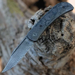 CIVIVI Knives CIVIVI Appalachian Drifter II-Blue/Blk CF (2.96" Damascus) C19010C-DS1