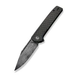 CIVIVI Knives CIVIVI Cachet- Blk SS W/ Grn Mic Inlay (3.48" Blk DAM) C20041B-DS1