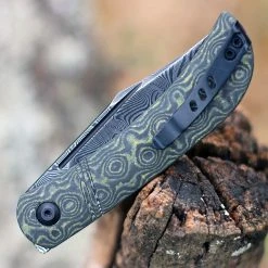 CIVIVI Knives CIVIVI Appalachian Drifter-Yellow/Black G-10 And Carbon Fiber (2.96" Damascus) C2015DS-3 -Boker Shop C2015DS3.2 80223.1670946054