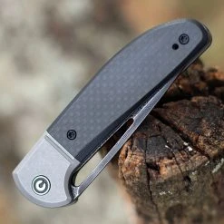 CIVIVI Knives CIVIVI Trailblazer-Blk G10 W/ CF (2.97" Damascus) C2018DS-1 -Boker Shop C2018DS1.3 91838.1674160407