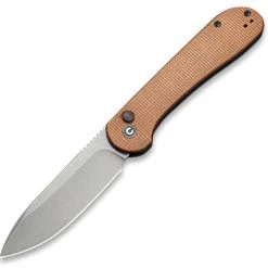CIVIVI Knives CIVIVI Button Lock Elementum-Brown Micarta (3.47" SW 14C28N) C2103D