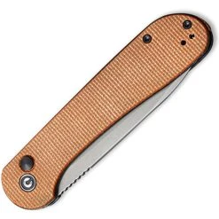 CIVIVI Knives CIVIVI Button Lock Elementum-Brown Micarta (3.47" SW 14C28N) C2103D -Boker Shop C2103D Button Lock Elementum 5 37544.1674057847