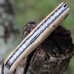 Castillo Knives Muralla Folding Lockback, C2CUB, 3.5" Sandvik 14C28N Plain Blade, Curly Birch Wood Handle -Boker Shop C2CUB.3 26737.1636048420