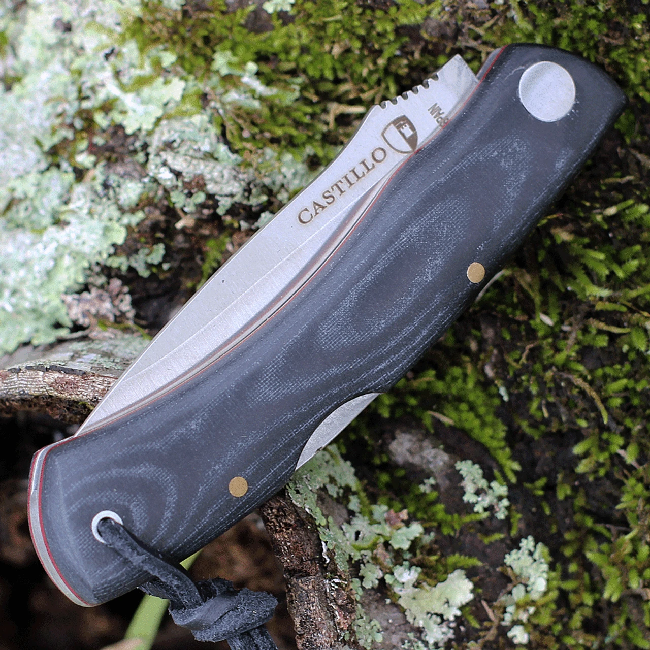 Castillo Knives Torre Lockback Folding, C3MBM 3" Sandvik 14C28N Blade, Midnight Black Micarta Handles 4 Castillo Knives Torre Lockback Folding, C3MBM 3" Sandvik 14C28N Blade, Midnight Black Micarta Handles - Image 4