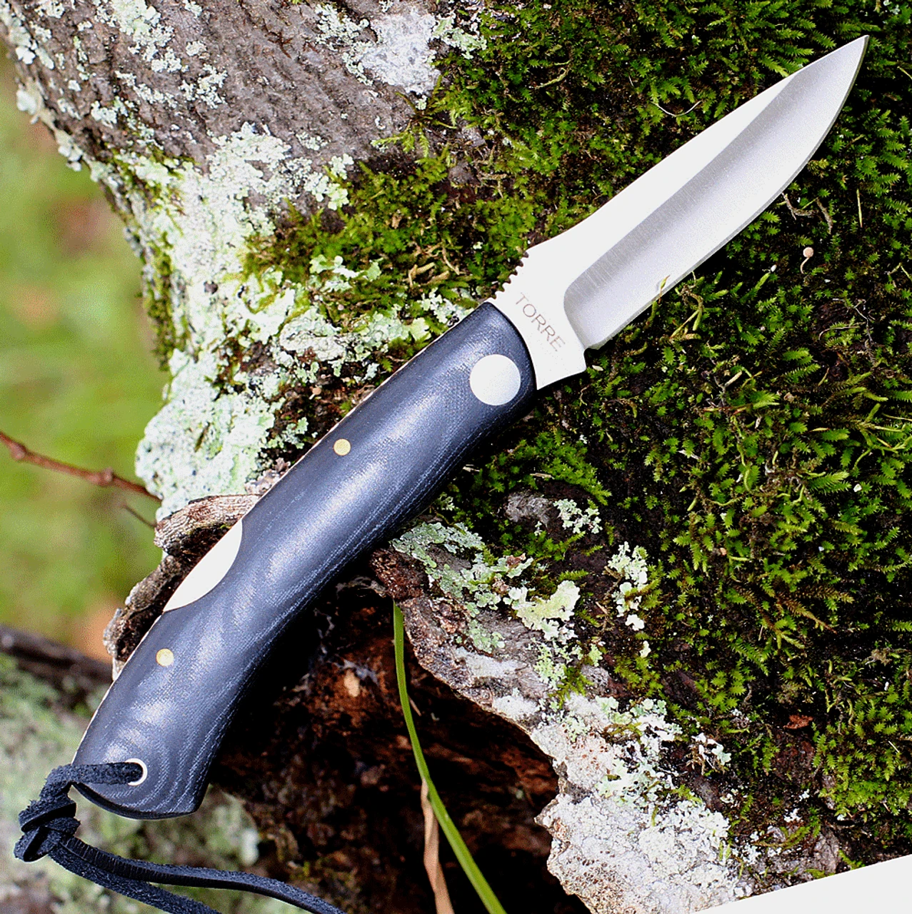 Castillo Knives Torre Lockback Folding, C3MBM 3" Sandvik 14C28N Blade, Midnight Black Micarta Handles 2 Castillo Knives Torre Lockback Folding, C3MBM 3" Sandvik 14C28N Blade, Midnight Black Micarta Handles - Image 2