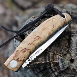 Castillo Knives Castillo Listo - Curly Birch (2.5" 14C28N) C4CUB -Boker Shop C4CUB.3 24451.1675711121