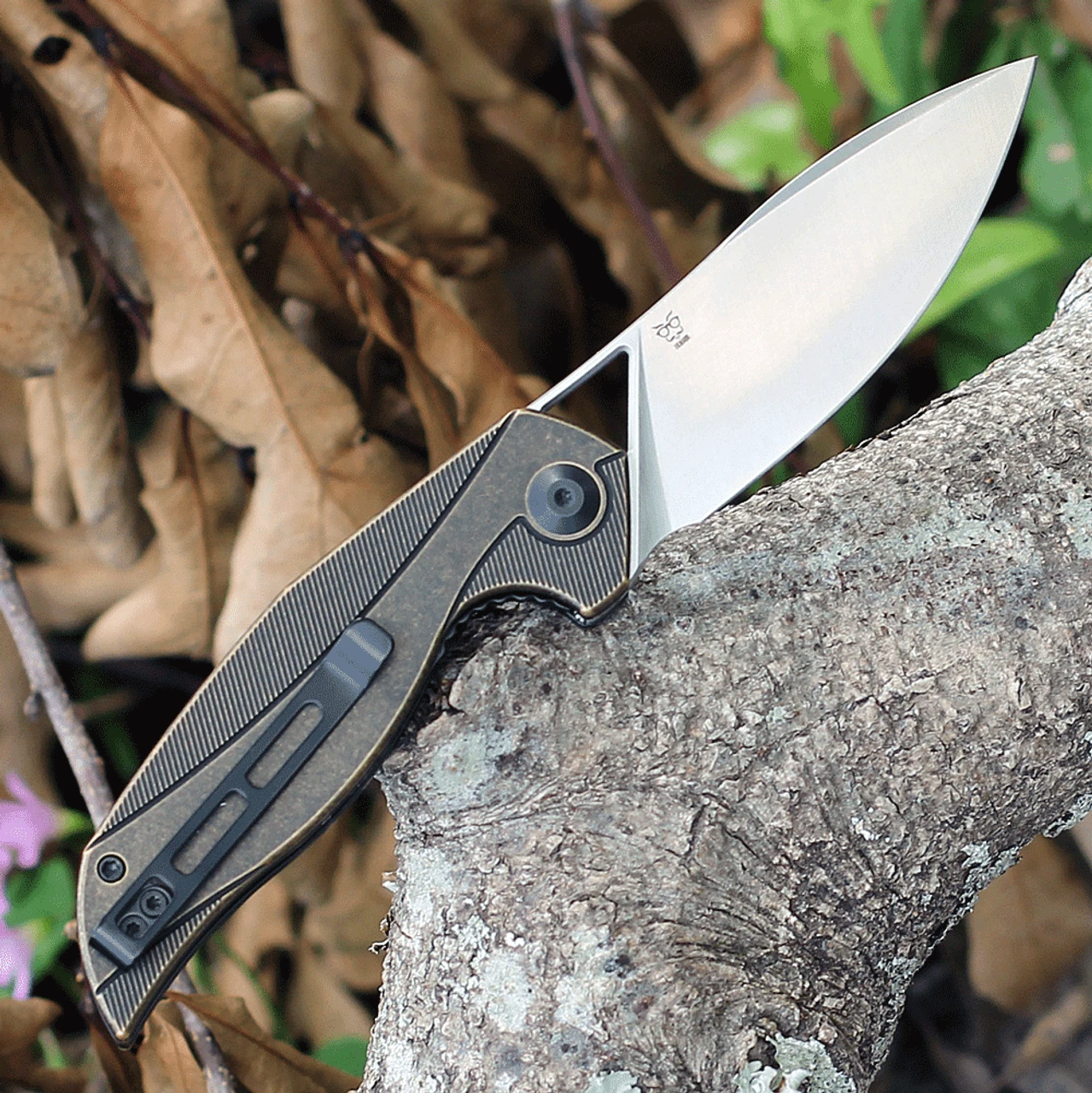 CIVIVI Knives CIVIVI Anthropos-Brass (3.25" Satin 154CM) C903D 2 CIVIVI Knives CIVIVI Anthropos-Brass (3.25" Satin 154CM) C903D - Image 2