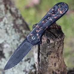 CIVIVI Knives CIVIVI Elementum-Shred CF W/Copper (2.96" Damascus) C907C-DS3
