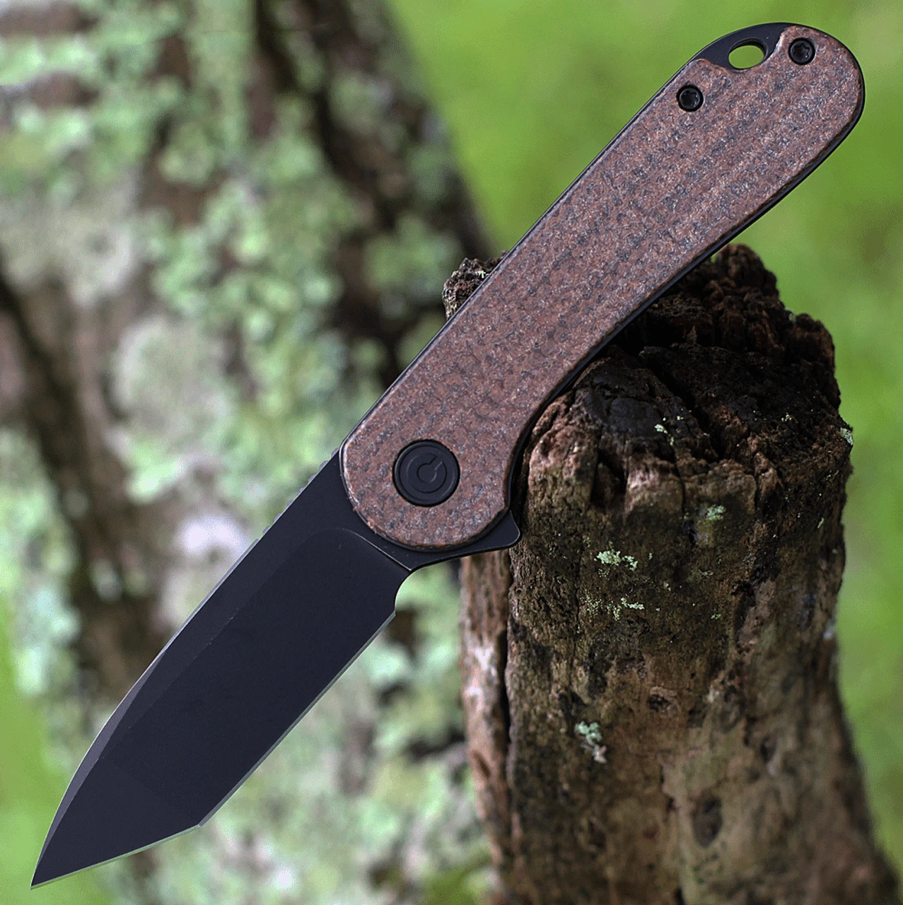 CIVIVI Elementum-Dark Brown Matrix Micarta (2.96" BW D2) C907T-C CIVIVI Knives CIVIVI Elementum-Dark Brown Matrix Micarta (2.96" BW D2) C907T-C -Boker Shop C907T C 98241.1673967722