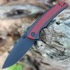 CIVIVI Knives CIVIVI Teraxe Flipper - Blk Steel / Burgundy G10 (3.48" Nitro-V Blk SW) C20036-1
