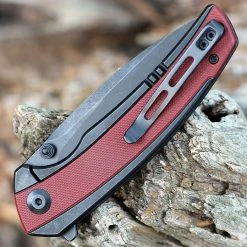 CIVIVI Knives CIVIVI Teraxe Flipper - Blk Steel / Burgundy G10 (3.48" Nitro-V Blk SW) C20036-1 -Boker Shop CIVC200361.2 82130.1660668421